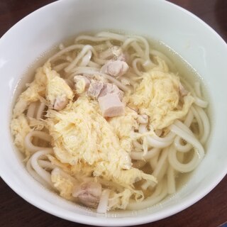 かしわ入り☆ふんわり卵うどん